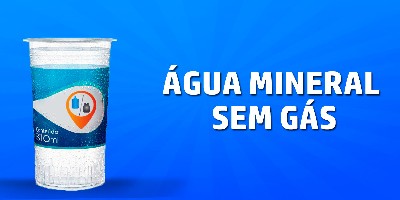 Água mineral sem gás 